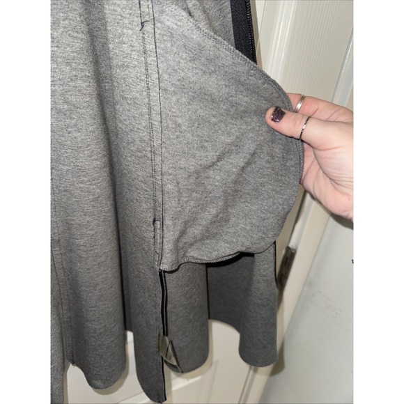 T by Alexander Wang Scuba Skater Mini Dress Navy Size M Halter Racerback Stretch - Picture 9 of 12